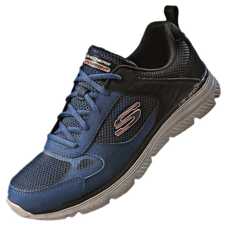 Skechers SPORT MENS Abrasion Resistant Low top Outdoor Shoes Men’s Blue Orange