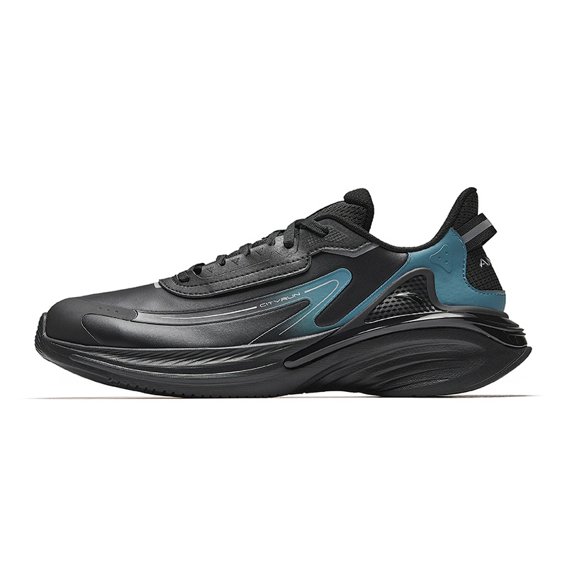 CHAOJIANTA Cushioning Slip Resistant Low top Casual Running Shoes Men’s Black Blue