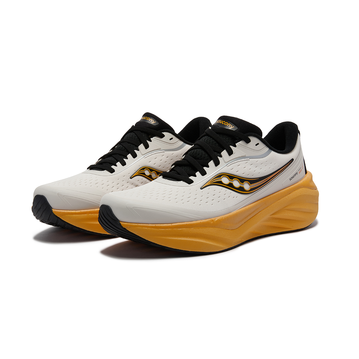 Saucony PHOENIX INFERNO Firebird 4 Running Shoes Unisex Beige Black