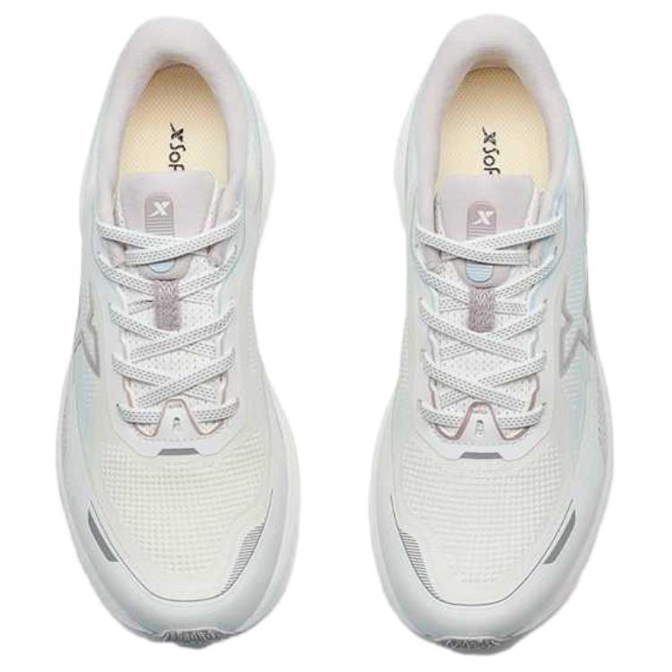XTEP Starburst Abrasion Resistant Slip Resistant Low top Sprint Running Shoes Women’s Gray Pink Blue