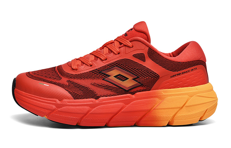 LOTTO Running Shoes Unisex Low Top Black/Red/Gray