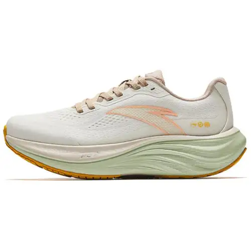 Anta Slip Resistant, Abrasion Resistant, Rebound Low top Training Running Shoes Women's Ivory White