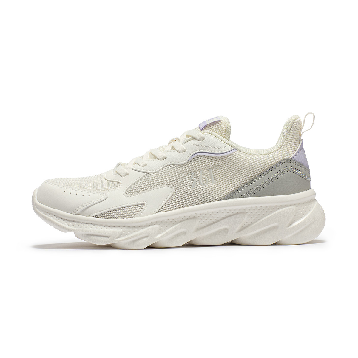 361° Wear resistant And Lightweight Low top Running Shoes Women’s White Purple