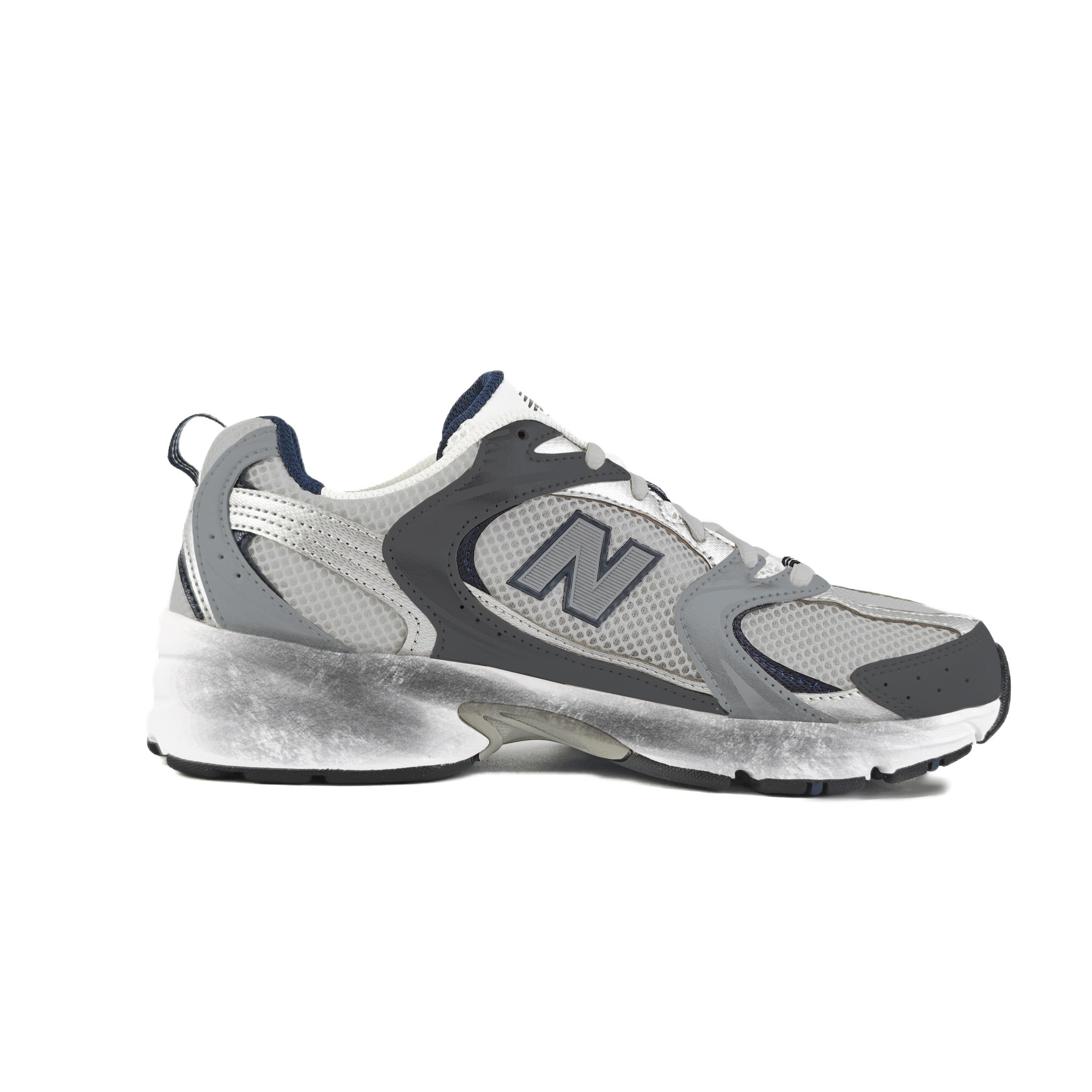 New Balance NB 530 Mesh, Textile, Artificial Leather Abrasion Resistant Low top Running Shoes Unisex Gray