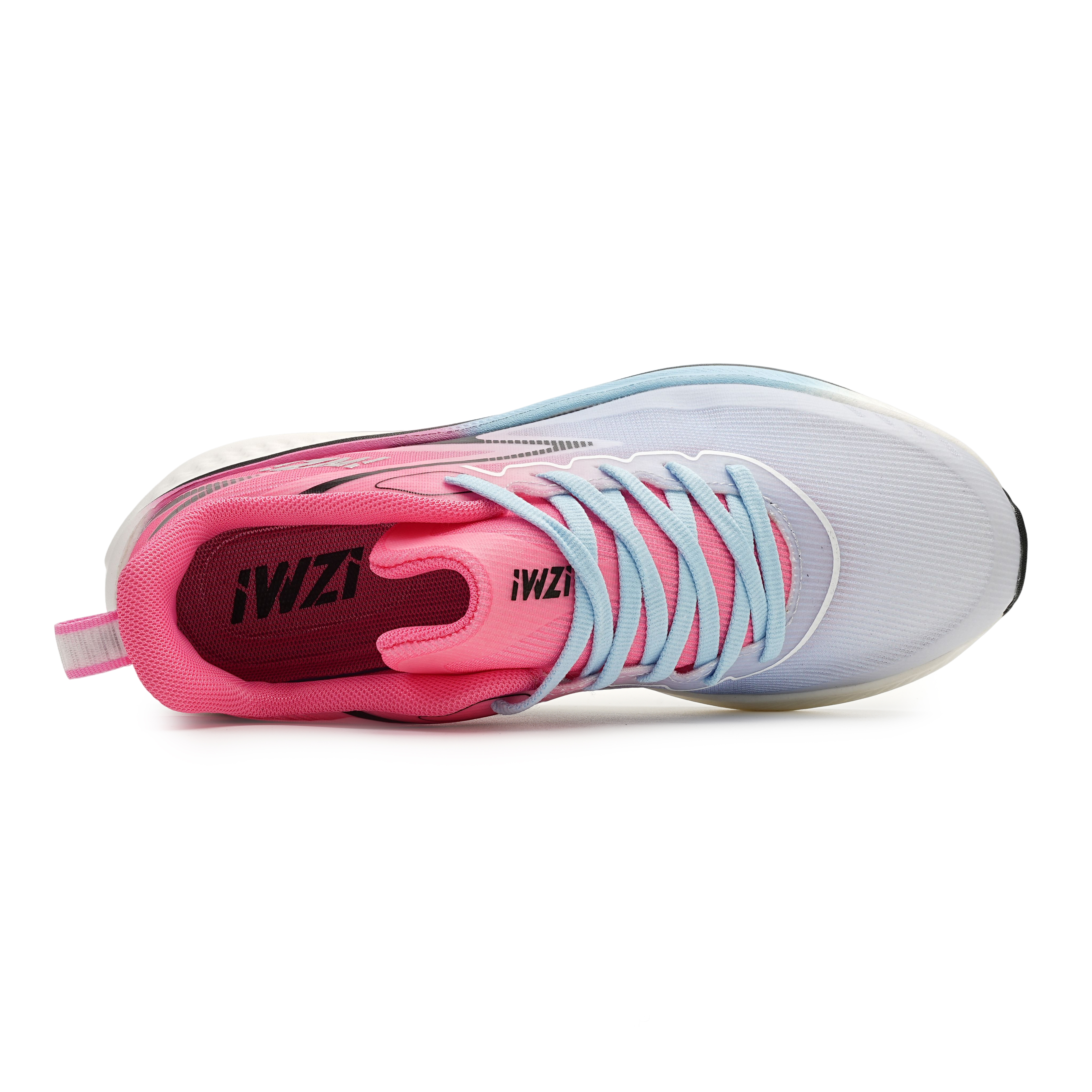IWZI Slip Resistant Abrasion Resistant Low top Running Shoes Unisex Violet Blue Powder
