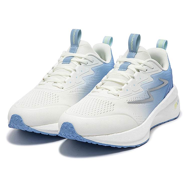361° Popping Foam Slip Resistant Abrasion Resistant Low top Casual Running Shoes Men’s White Blue