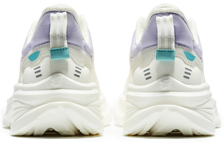 Erke Slip Resistant Abrasion Resistant Cushioning Low top Running Shoes Women’s White Purple