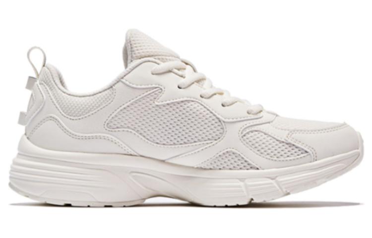 QIAODAN Abrasion Resistant Breathable Low top Running Shoes Women’s White Gold