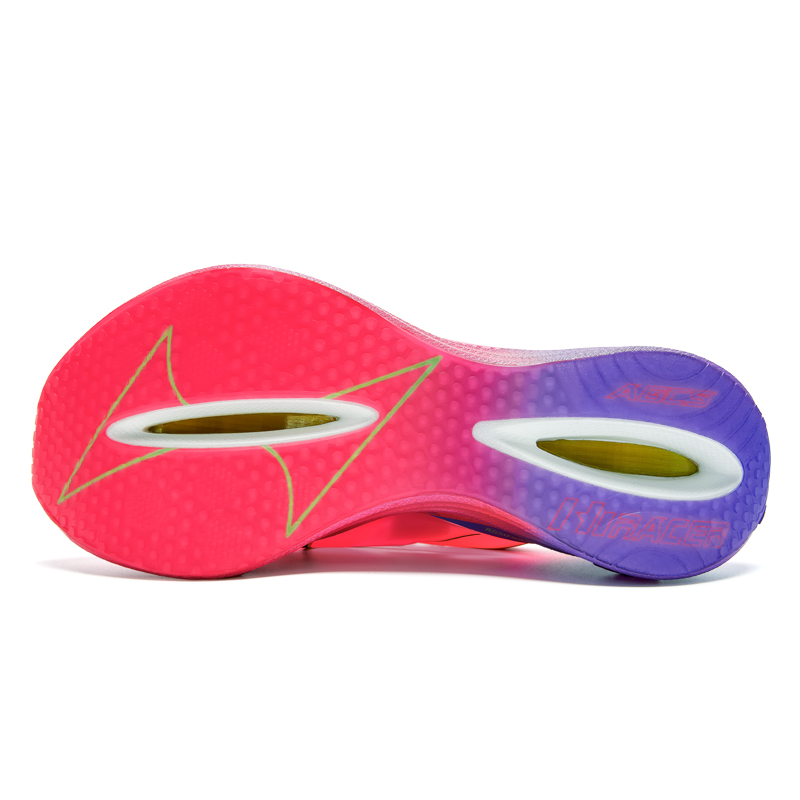 HEALTH Cushioning Lightweight Low top Full Length Carbon Plate Running Shoes Unisex Pink Purple