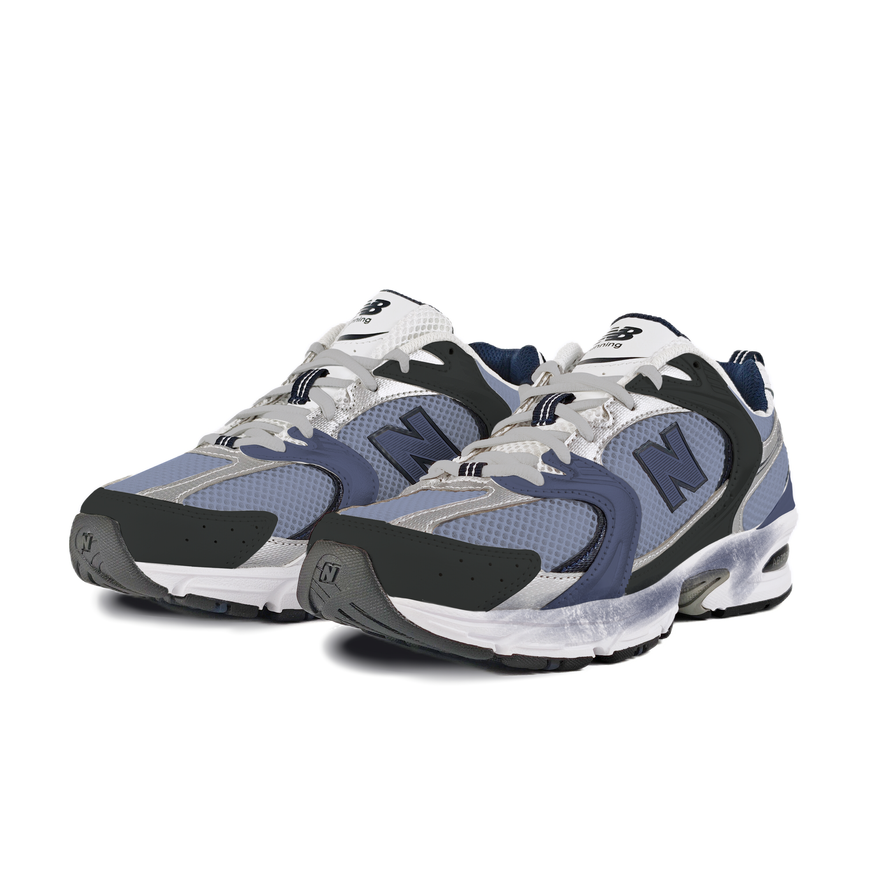 New Balance NB 530 Mesh, Textile, Artificial Leather Abrasion Resistant Low top Running Shoes Unisex Blue