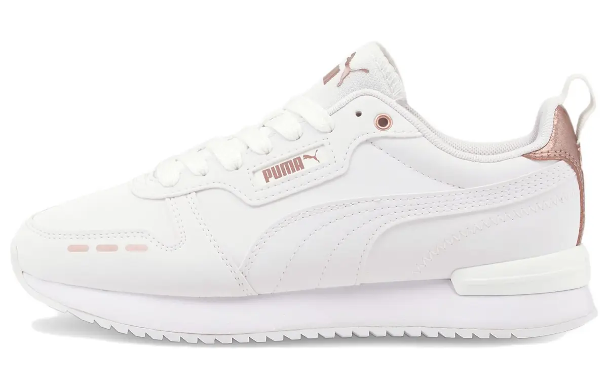PUMA R78 Metallic Fabric Cushioning Abrasion Resistant Cushioning, Wear Resistant Low top Casual Running Shoes Women's