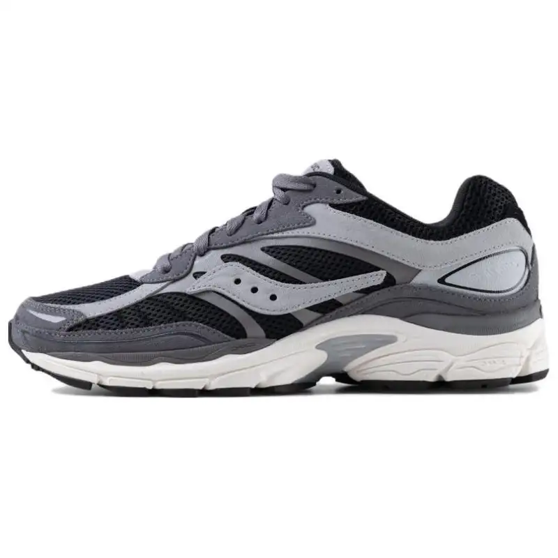 Saucony Pro Grid Omni All in 9 Slip Resistant Abrasion Resistant Low top Running Shoes Unisex Black Gray