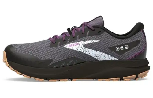 Brooks Divide Cushioning Breathable Low top Running Shoes Women's Black Gray