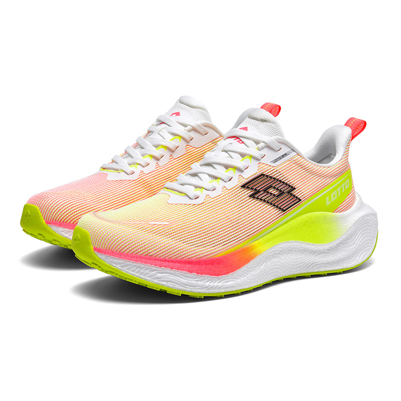LOTTO Sports & Outdoors Cushioning Slip Resistant Abrasion Resistant Low top Running Shoes Women’s White Red