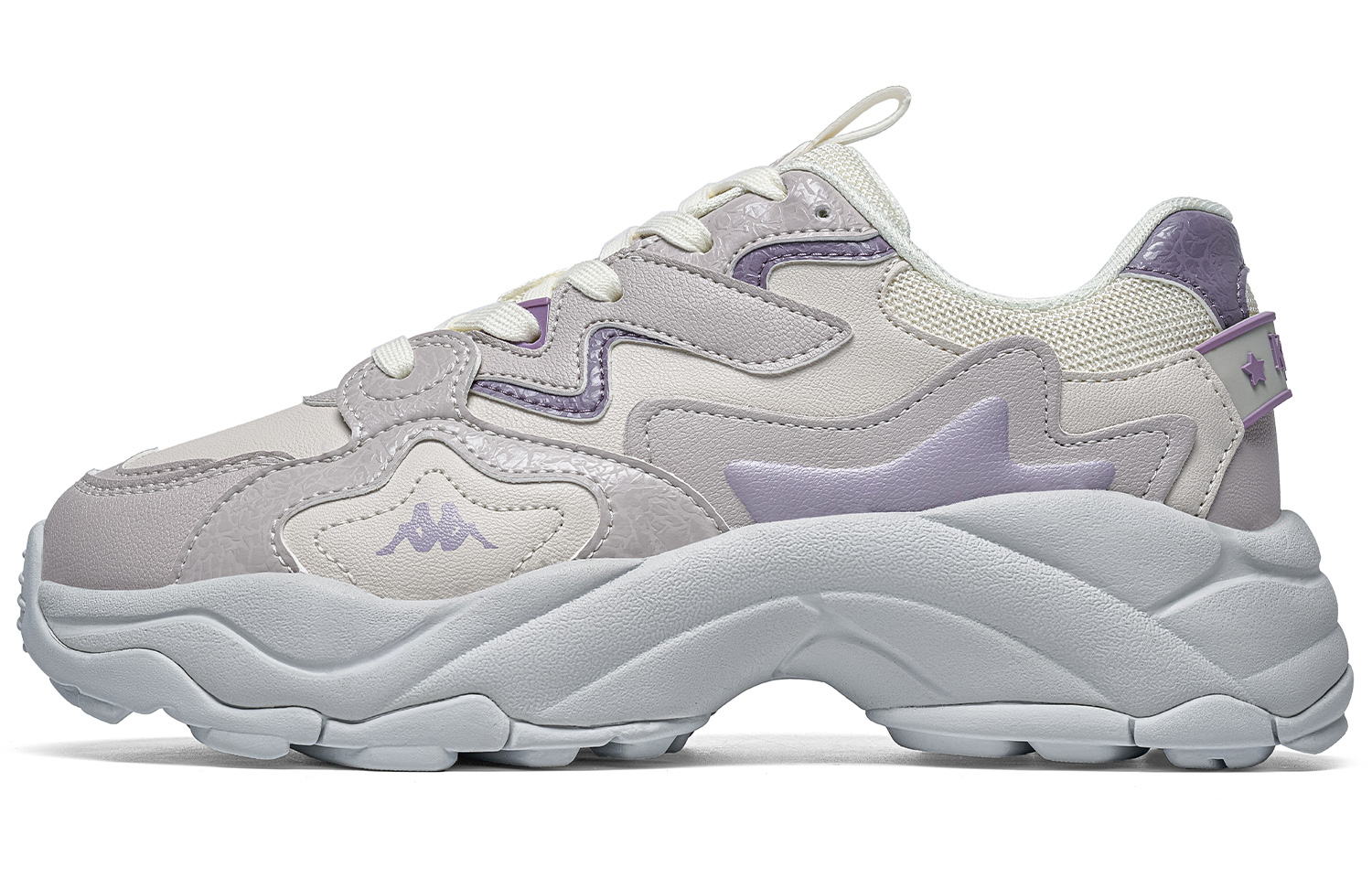 Kappa Textile, Synthetic Leather Slip Resistant Abrasion Resistant Low top Casual Running Shoes Women’s
