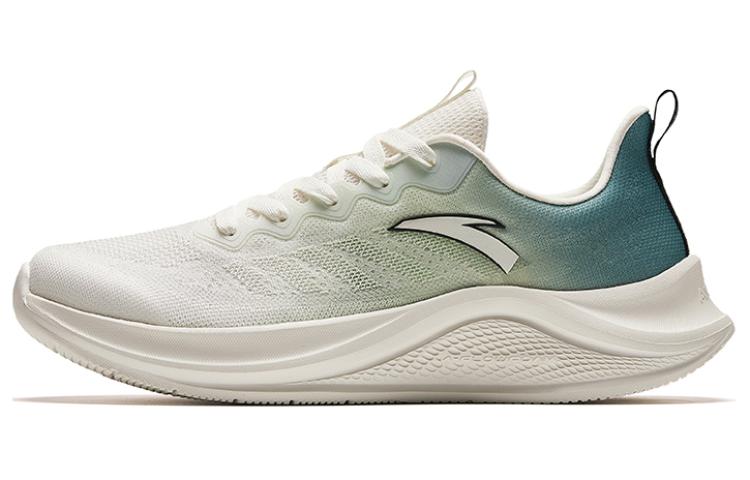 Anta Wander Comfortable Slip Resistant, Breathable, Lightweight Low top Running Shoes Men's Beige Green