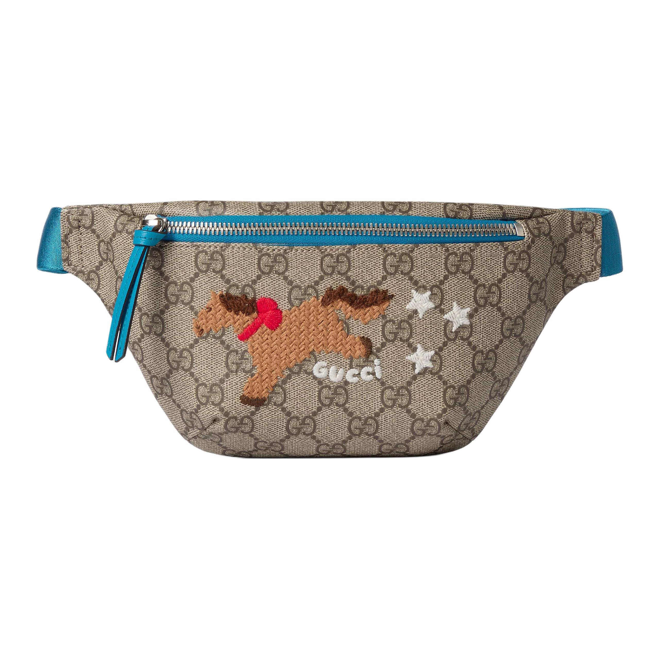 Сумка Gucci GG Supreme (бежево-коричневая)