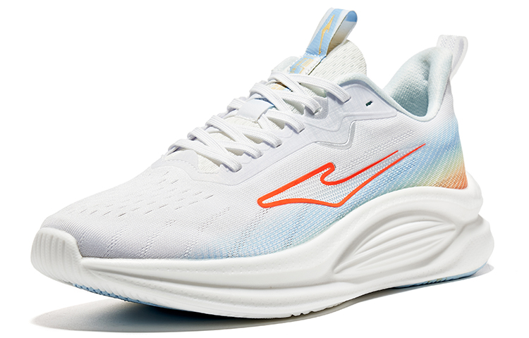Erke Yuqing Abrasion Resistant Slip Resistant Abrasion Resistant Slip Resistant Low top Running Shoes Men’s White Blue