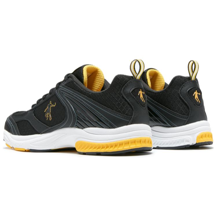QIAODAN Abrasion Resistant Abrasion Resistant Low top Running Shoes Men’s Black Yellow
