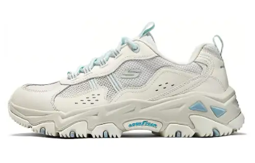 Skechers Abrasion Resistant Breathable Height Increasing Low top Chunky Sneakers Women's White Green