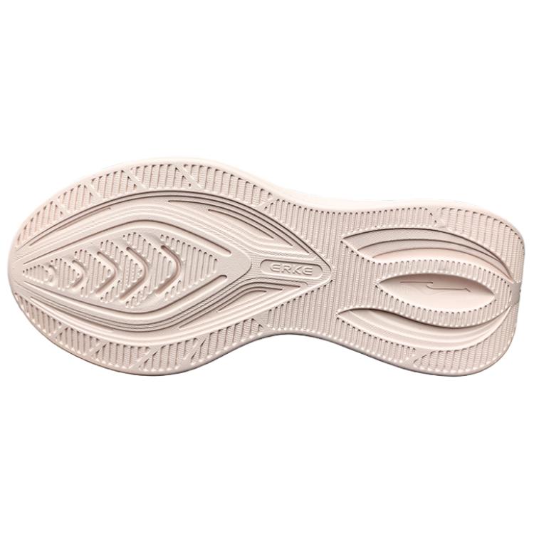 Erke Slip Resistant Abrasion Resistant Low top Casual Running Shoes Unisex White Pink