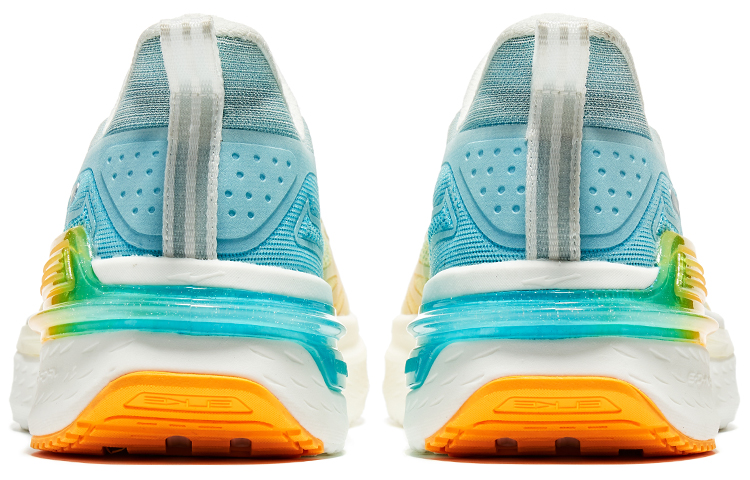 Erke Elite Slip Resistant Abrasion Resistant Low top Running Shoes Men’s Blue Yellow