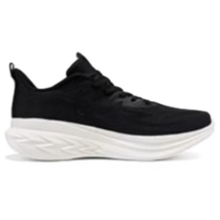 361° PU, Mesh Cushioning Slip Resistant Lightweight Low top Casual Running Shoes Men’s Black White