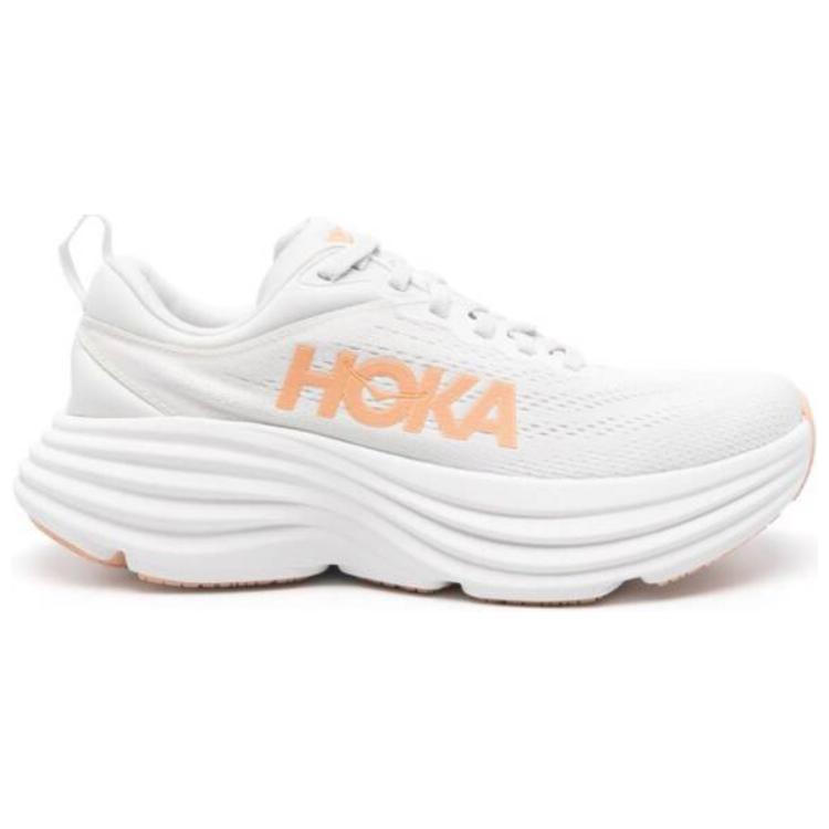 HOKA ONE ONE Bondi 8 White Cantaloupe Women’s