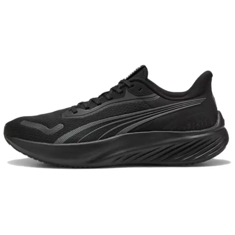 PUMA Pounce Lite Comfortable Breathable Low top Running Shoes Unisex Black