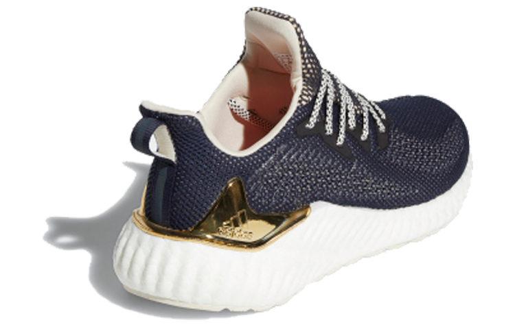Мужские кроссовки adidas Alphaboost (сине-бело-золотые) — Синий / белый / золотой — фото 3