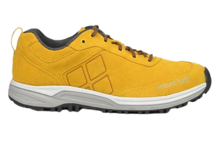 MONTBELL Lightweight, Abrasion Resistant, And Breathable Low top Outdoor Shoes Men’s Yellow