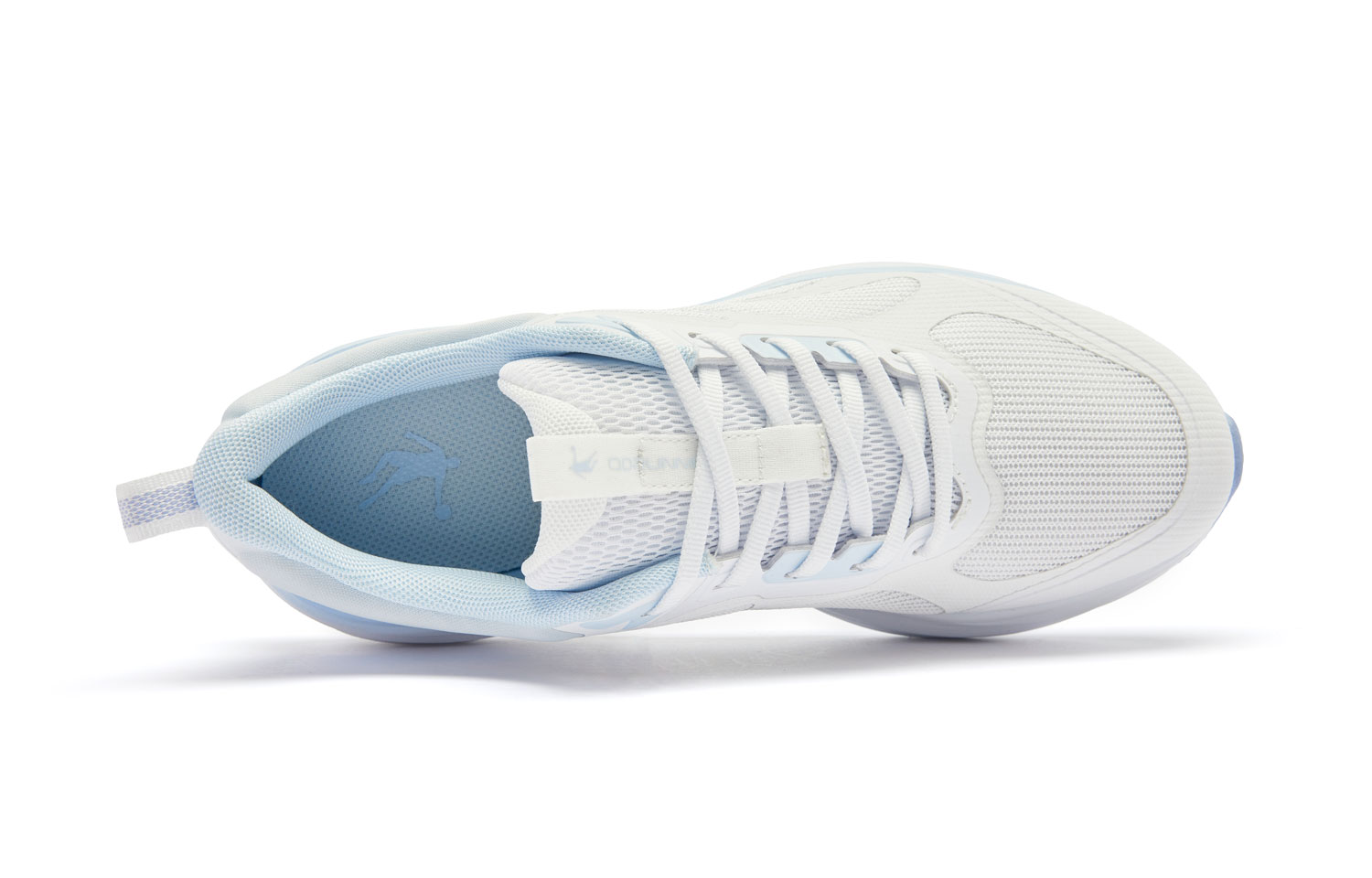 QIAODAN Abrasion Resistant Breathable Low top Casual Running Shoes Women’s White Blue