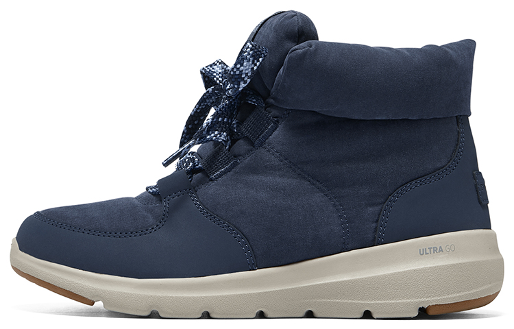 Skechers Skechers GLACIAL ULTRA Bread Shoes Comfortable Casual Shoes Women's Navy Blue