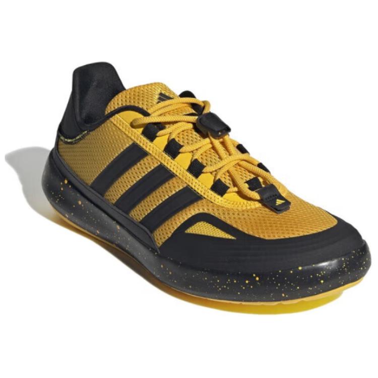Adidas ROAMBOAT Abrasion Resistant Breathable Abrasion Resistant Breathable Low top Running Shoes Unisex Black Yellow