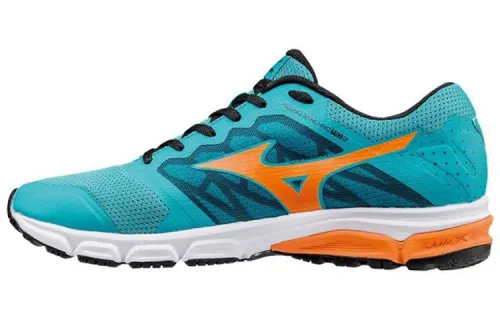 Mizuno Abrasion Resistant Low top Running Shoes Men's Blue Orange