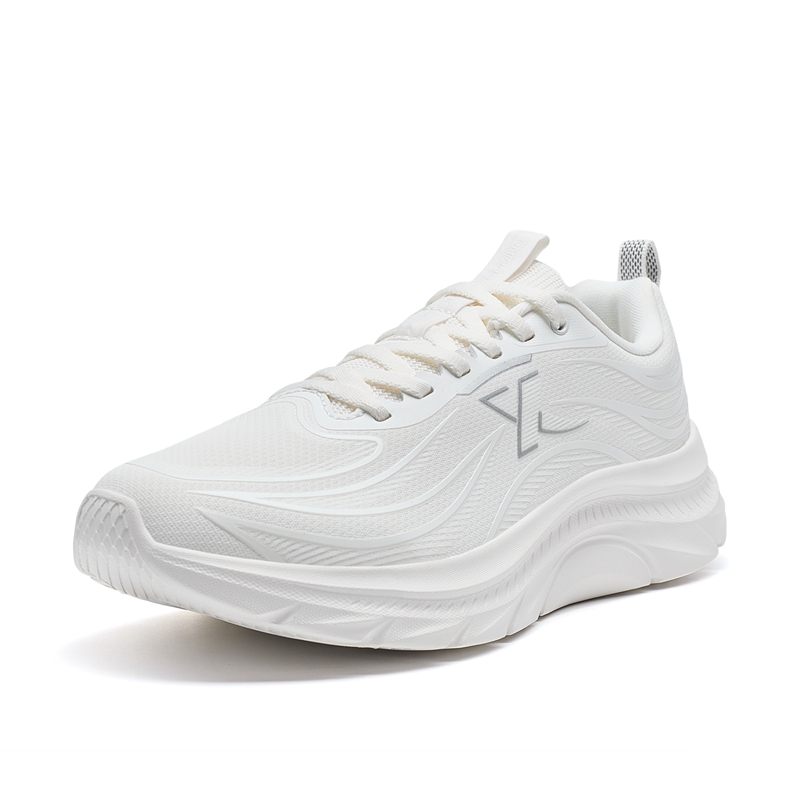 XTEP Slip Resistant Abrasion Resistant Low top Casual Running Shoes Women’s Sail White