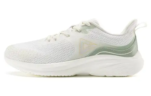 PEAK Comfortable Slip Resistant, Abrasion Resistant, Breathable Low top Running Shoes Men's Beige Green