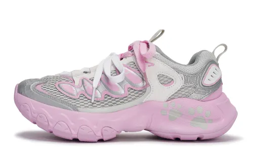 FILA TRUFFLE Abrasion Resistant Abrasion Resistant Low top Running Shoes Women's Pink