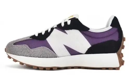 New Balance NB 327 comfortable retro nylon leather wear-resistant low-top casual running shoes women's purple