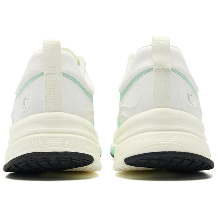 QIAODAN Cushioning Slip Resistant Rebound Low top Casual Running Shoes Men’s White Green