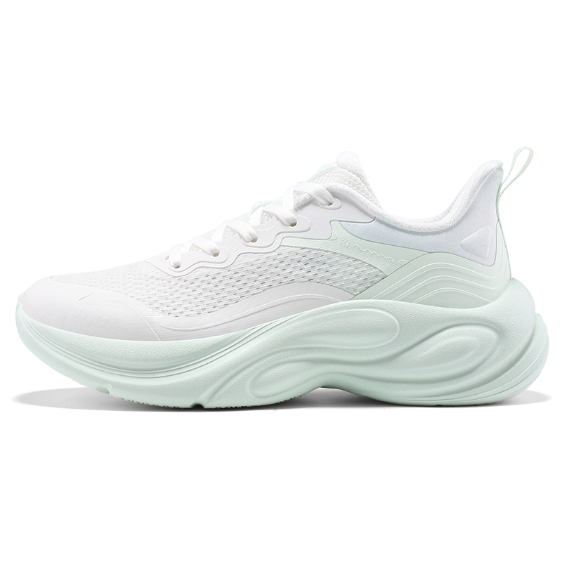 361° Slip Resistant Abrasion Resistant Low top Casual Running Shoes Women’s White Green