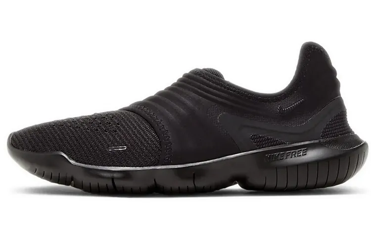 Nike Free Rn Flyknit 3.0 'Triple Black' Women's