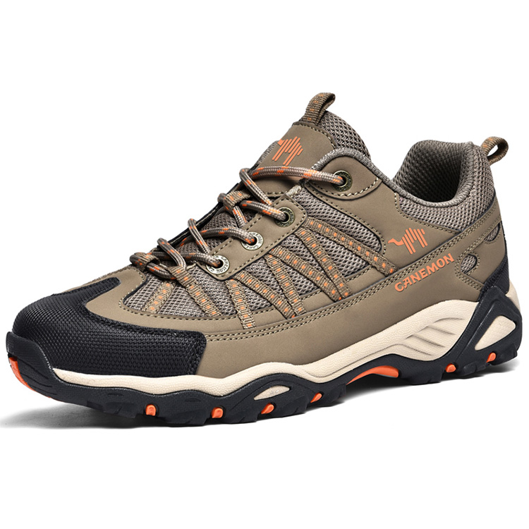 LINGHANGLUOTUO Outdoor Shoes Men’s Low Top Black/Gray/Dark Blue/Brown