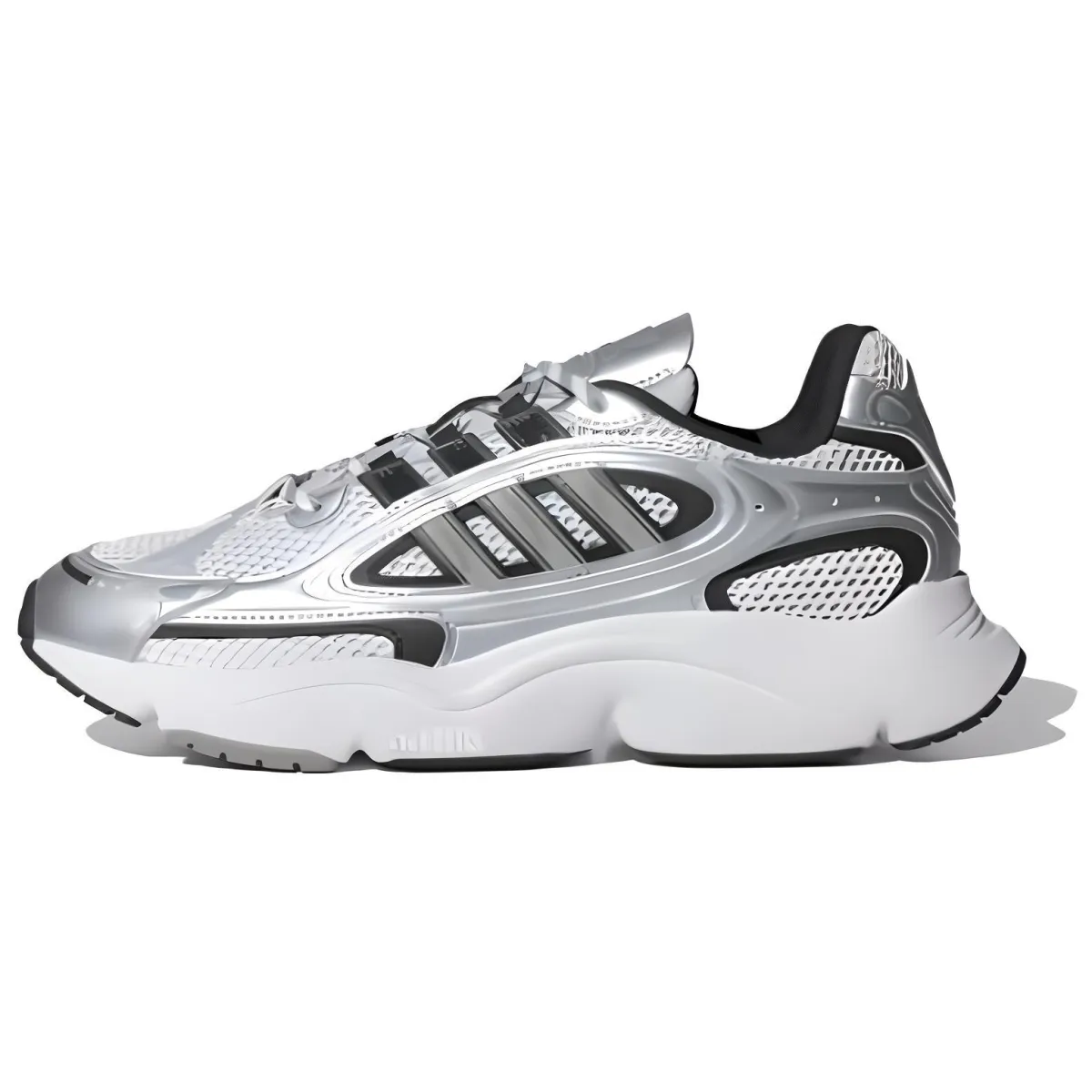 Adidas Originals Ozmillen Fabric Abrasion Resistant Support Low top Casual Running Shoes Unisex Silver
