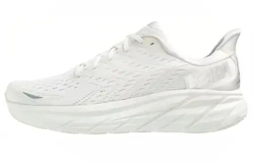 HOKA ONE ONE Clifton 8 Wide 'Triple White' Women's