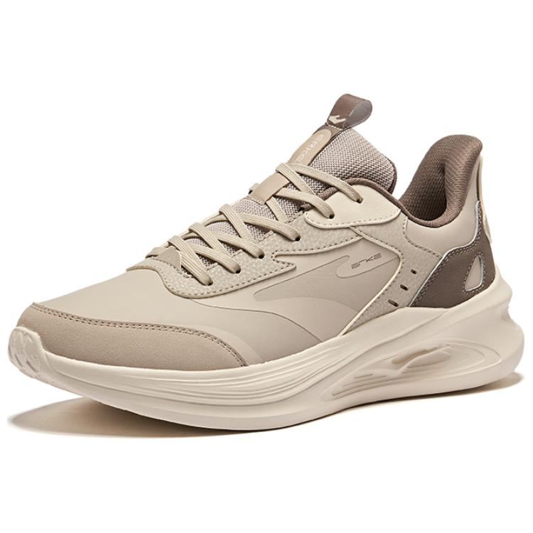 Erke Leap 2.0 Cushioning Waterproof Rebound Low top Running Shoes Men’s Light Linen Brownstone