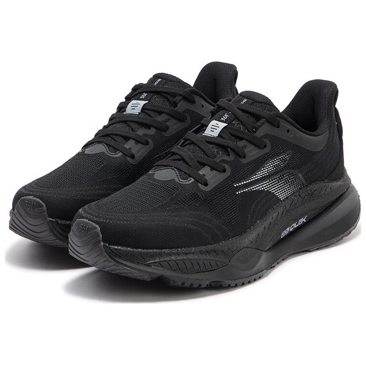 361° Fiery 4 Comfortable Cushioning Lightweight Low top Sprint Running Shoes Men’s Black Gray