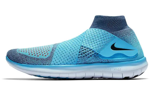 Nike Free RN Slip Resistant Abrasion Resistant Mid top Running Shoes Women's Blue