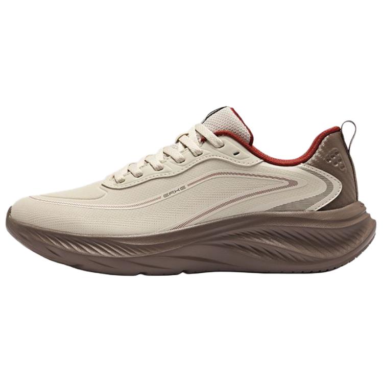 Erke Cushioning Rebound Cushioning Rebound Low top Racing Running Shoes Men’s Dry Wood Ash