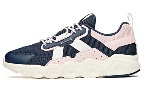 Anta Cushioning Slip Resistant Abrasion Resistant Low top Running Shoes Women's Blue Pink